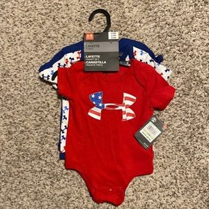 Under Armor 3 Pack Onsies, Brand New!!